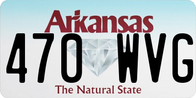 AR license plate 470WVG