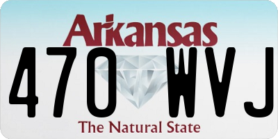 AR license plate 470WVJ