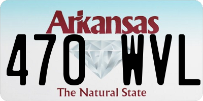 AR license plate 470WVL
