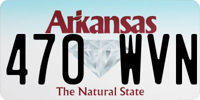 AR license plate 470WVN