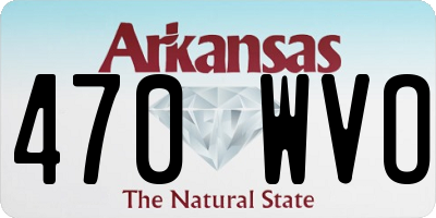 AR license plate 470WVO