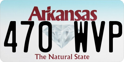 AR license plate 470WVP