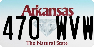 AR license plate 470WVW