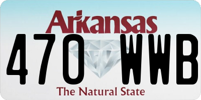 AR license plate 470WWB