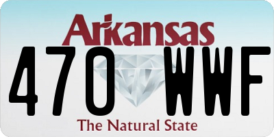 AR license plate 470WWF