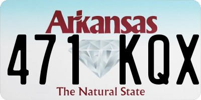 AR license plate 471KQX