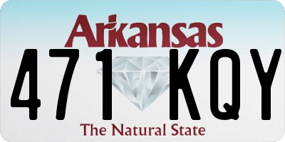 AR license plate 471KQY