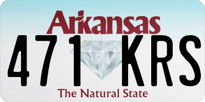 AR license plate 471KRS
