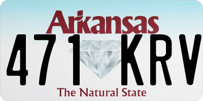 AR license plate 471KRV