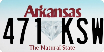 AR license plate 471KSW