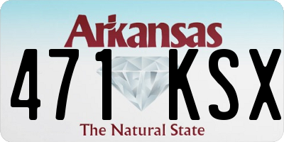AR license plate 471KSX