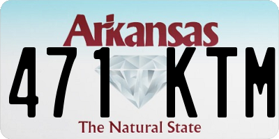 AR license plate 471KTM