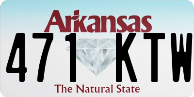 AR license plate 471KTW