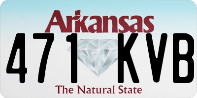 AR license plate 471KVB