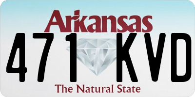 AR license plate 471KVD