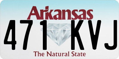 AR license plate 471KVJ