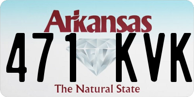 AR license plate 471KVK
