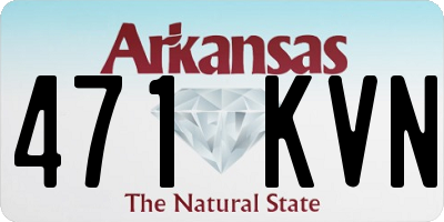 AR license plate 471KVN
