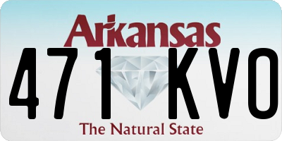 AR license plate 471KVO