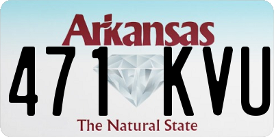 AR license plate 471KVU