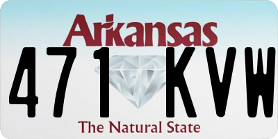 AR license plate 471KVW