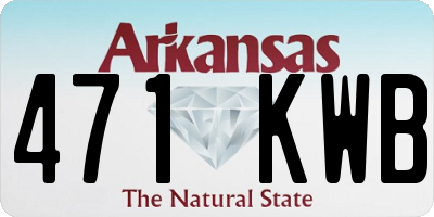 AR license plate 471KWB