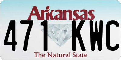 AR license plate 471KWC
