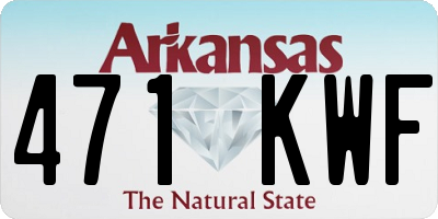AR license plate 471KWF