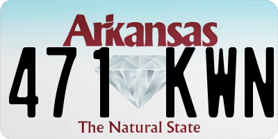 AR license plate 471KWN