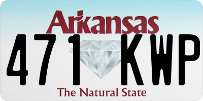 AR license plate 471KWP