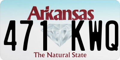 AR license plate 471KWQ
