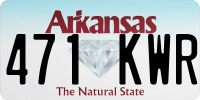 AR license plate 471KWR