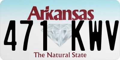 AR license plate 471KWV