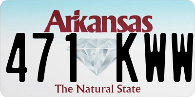 AR license plate 471KWW