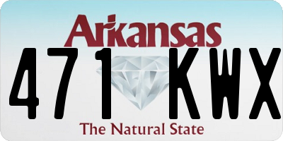 AR license plate 471KWX