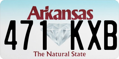 AR license plate 471KXB
