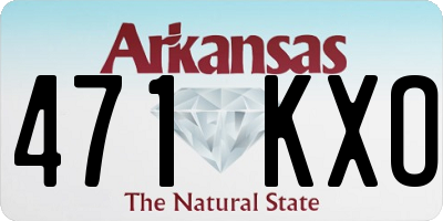 AR license plate 471KXO