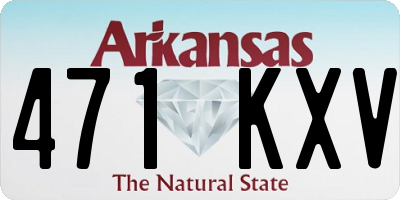 AR license plate 471KXV