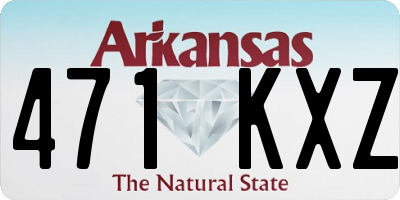 AR license plate 471KXZ
