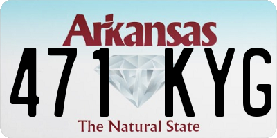 AR license plate 471KYG