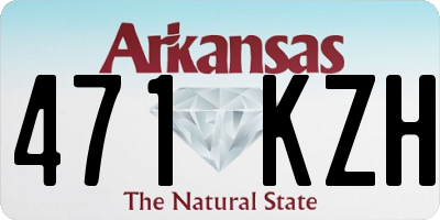 AR license plate 471KZH