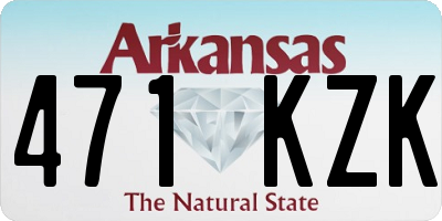 AR license plate 471KZK