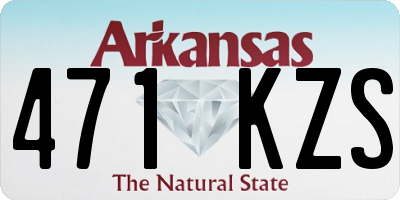 AR license plate 471KZS
