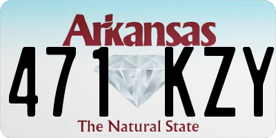 AR license plate 471KZY