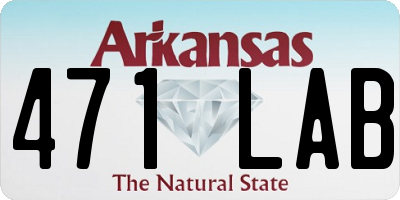 AR license plate 471LAB