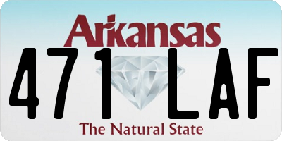 AR license plate 471LAF