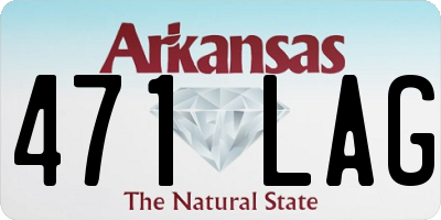 AR license plate 471LAG