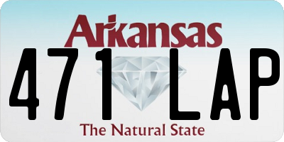AR license plate 471LAP