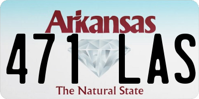 AR license plate 471LAS