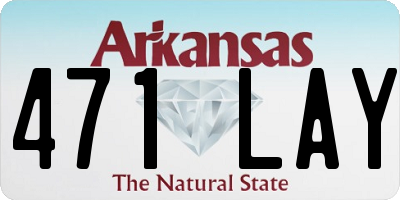 AR license plate 471LAY